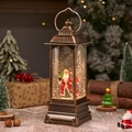 Lanterne Fixe Père Noël avec Sapin