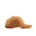 Corduroy baseball cap in mustard yellow finish with adjustable metal buckle strap - Adjustable / Yellow