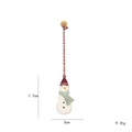Nordic snowman Christmas ornament in white with red hat and dimensions 7.7x3cm - Red Hat Snowman
