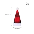 Mini chapeau de Noël décoratif à carreaux rouges et noirs pour bouteilles et couverts - Carreaux Rouge et Noir Moyen