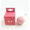 Plush pink interactive electric cat toy ball with chirp sound and matching cartoon box - EVA Pink (Bird Sound)