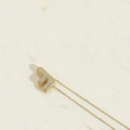 Elegant gold letter F necklace featuring sparkling pavé crystals on a minimal fine chain - Letter F