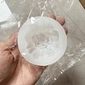 Translucent white flower shaped silicone mold for craft resin and candle making - Carnation 3318 / Clear