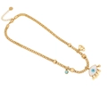 Collana occhio del diavolo dorata in acciaio inossidabile e madreperla con catena a serpente - 1# Collana Occhio del Diavolo