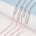Macro shot of rose gold chains showing Pearl, Cross, and Shimmering O-link textures - Flash O-Chain / 40CM / Rose Gold