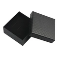Men's magnetic link bracelet presented in a black textured square gift jewelry box - Packing Box