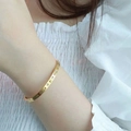 【73】gold 4mm Diamond-set Roman Inscription