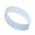 Elastic light blue sports headband made of breathable and moisture-wicking fabric - Light Blue