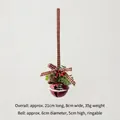 Campanella di Natale rossa con fiocco di neve, aghi di pino e decorazioni di bacche - Stile Pupazzo di Neve Rosso
