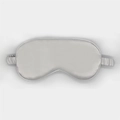 Silver grey silk sleep mask featuring an elastic strap and soft light-blocking fabric - Silver Gray 102#