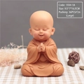 Cute Buddhist monk car ornament in praying pose, large size 16.5cm ceramic finish - Prayer (Large Size)