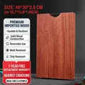U檀木 cutting board 40x30x2.5cm with vertical grain and U-shaped metal handle - Single Piece Board 40*30*2.5cm