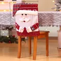 Weihnachts-Stuhlbezug mit Weihnachtsmann-Design für festliche Esszimmerdekoration - Weihnachtsmann