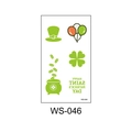 Waterproof Saint Patrick's Day shamrock and green hat tattoo sticker variant WS-046 - WS-046