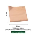 Square beech wood coaster with folded corner design, 8.8cm x 8.8cm size for tea cups - Beech Folded Corner Coaster
