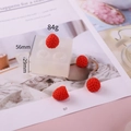 DIY silicone mold for realistic strawberry shaped scented candles and resin crafts - E42 Small 4-Cavity Strawberry