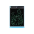 Blue 12-inch LCD writing tablet for kids featuring colorful cartoon cow drawing and stylus - 8.5 Inch MK Monochrome Handwriting / Blue
