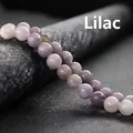 Polished lilac purple natural stone beads for DIY jewelry and beaded bracelets - Lilac Stone