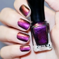 Esmalte de uñas camaleón de larga duración con acabado de cielo estrellado rojo púrpura - N41/Camaleón Rojo Púrpura