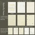 Vintage Butterfly Psalm embossed paper set for scrapbooking with 25 sheets - Butterfly Poem