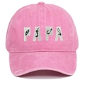 Cappello PAPA in cotone lavato rosa per la pesca e le attività sportive all'aperto - Regolabile / Rosa