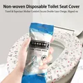 Verdikte wegwerp toiletbrilhoes met beertjesprint voor hygiënisch reizen gebruik - Dubbellaagse Bedrukte Zittinghoes (1 stuk)