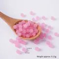 Cuenta de resina rosa en forma de estrella para manualidades DIY, mide 0,8x0,7cm y 0,13g - Sin agujero (1 Pieza/Paquete) / Rosa