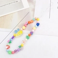 Handmade fruit beaded phone strap with strawberries and lemons 140mm length charm - Bee Fruit (K1050)