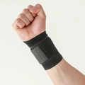 Adjustable black and grey compression ankle support strap for outdoor sports and protection - M / Wrist Support / Black