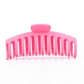 Matte pink large 13cm shark hair claw clip for thick hair on a white background - Matte Frosted Pink