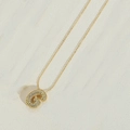 Elegant gold necklace featuring a sparkling micro-pave crystal letter G pendant - Letter G