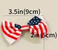 Fermaglio a fiocco con bandiera americana da 3,5 pollici e misure di 9x5cm - Stile Bandiera 1
