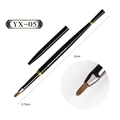 Professional nail art liner brush YX-05 with 0.75cm tip and sleek black handle - Nail Fish-Shaped Autumn Chrysanthemum Brush YX05