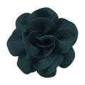 Deep green 7cm handmade bubble crepe rose flower accessory for hair or clothing decoration - Dark Green