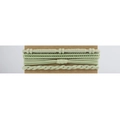 Set di quattro elastici per capelli intrecciati verde menta in stile boho su carta - verde chiaro