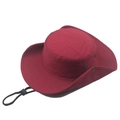 Cappello da sole bordeaux pieghevole con tesa larga e cinturino regolabile - 58cm / Borgogna