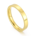 Anello minimalista da 3mm in acciaio inossidabile dorato con finitura a specchio - US 5 / Oro