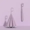 Lavender double-layer inverted umbrella with C-shaped handle and freestanding design - Hibiscus Purple - Automatic Inverted