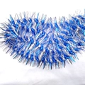Sparkling blue and silver tinsel garland for festive Christmas tree decoration - 1.5M Blue & Silver Tinsel Garland (PS-053)