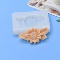 Moule en silicone tournesol et feuilles pour pâtisserie DIY et moulage en plâtre - Petit