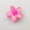 Pink plumeria flower claw clip with gradient petals and glossy resin finish - Frangipani Claw Clip (Cross-border Edition) / 8cm / Light Pink