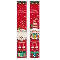 Christmas Gnome banners set with Merry Christmas and Happy New Year festive slogans - Gnome Couple Style (Y-GQ09)