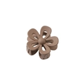 Matte brown flower hair claw clip in minimalist Korean style for women - Hollow - Dark Coffee
