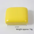 Yellow slow rebound PU toast squishy toy, 12.5cm size and 74g weight variant - Large Square Yellow Bread