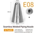 304 stainless steel piping nozzle E08 with 8 teeth and seamless welding design - E08 (8-Teeth Star)