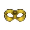 Elegant gold masquerade half-face mask with glittery vine patterns for parties - Carnival - Warrior