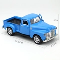 Modelo de camioneta pickup retro azul en aleación con medidas de 12,5 cm x 4,7 cm x 5 cm - Azul Cielo