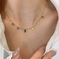 Gold Multi-color Necklace