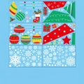 Detalle de 6 láminas de pegatinas navideñas estáticas con copos de nieve y renos - Estilo Árbol de Navidad y Copos de Nieve / 20cm*30cm*6 Hojas