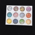 12-color heart sequins set for DIY epoxy resin jewelry and nail art decoration - 12-Color Hollow Heart Sequins